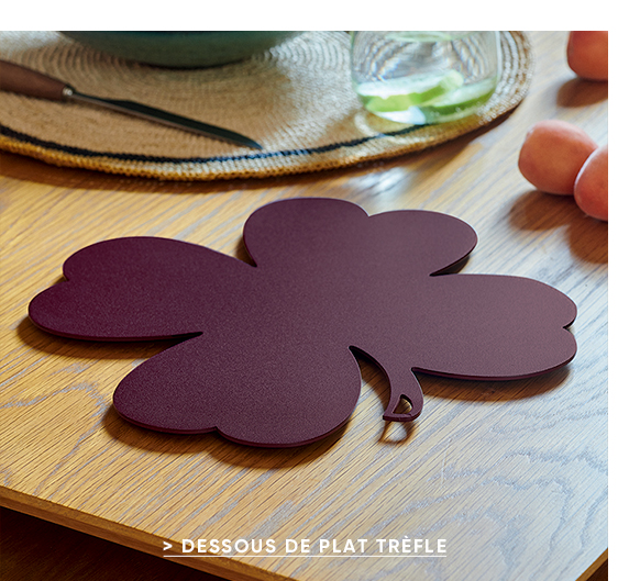 Dessous de plat design acier noir mat COLLECTION DÉCO MAISON