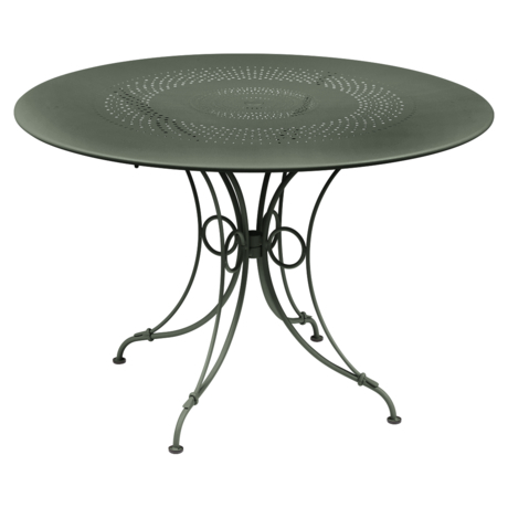 Table pliante - Gris orage - 4/6 personnes : Tables de jardin FERMOB  mobilier - botanic®