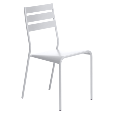 chaise metal, chaise terrasse, chaise blanche, chaise fermob
