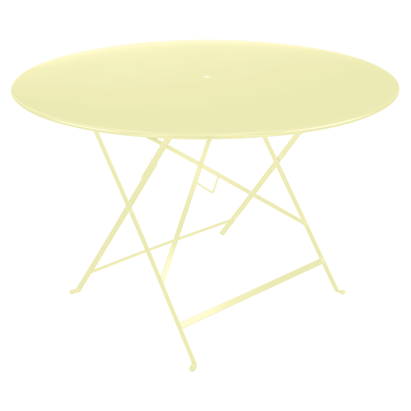 Table de jardin Bistro D.117 cm - Métal pliante ronde - Fermob.