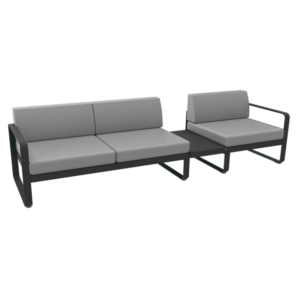 natuurlijk Houden Instrueren Bellevie Modular Composition 1B – 3-Seater Garden Sofa With Integrated  Shelf - Fermob